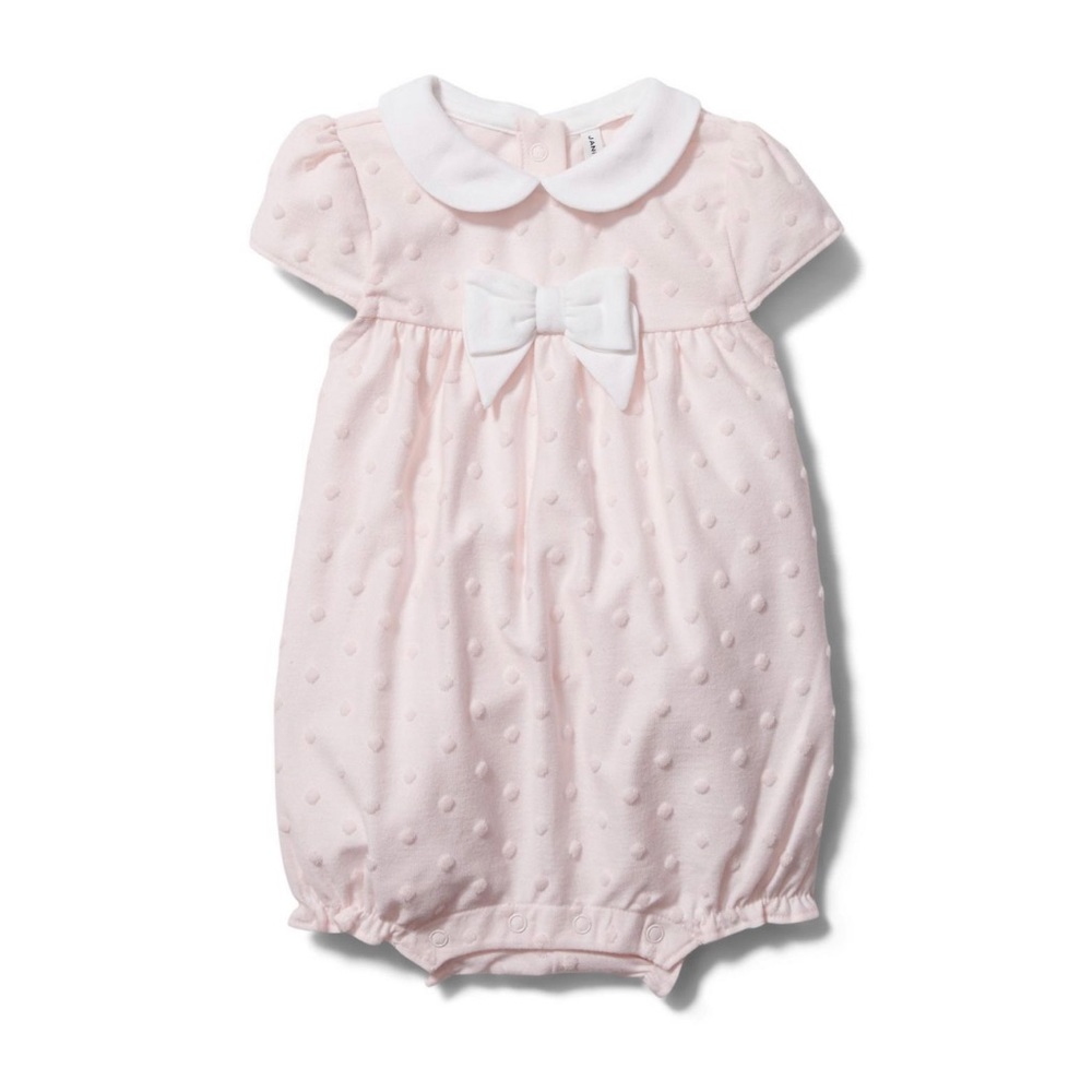 Janie and Jack | Baby Swiss Dot Romper | Newborn
